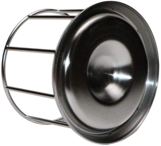Wontee Tortoise Food Water Dish Feeder Bowl Stainless Steel Tray Dispenser for Lizard Turtle Chameleon Reptiles