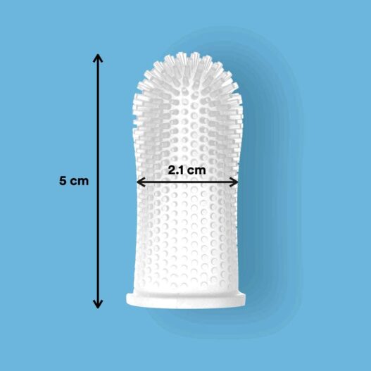 Barkley's 360º Dog Fingerbrush Toothbrush - Ergonomic Design - Full Surround Bristles for Easy Cleaning