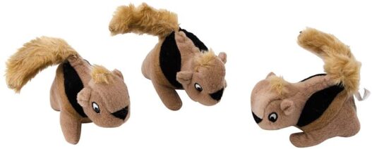 Outward Hound Hide-A-Squirrel Squeaky Puzzle Plush Dog Toy - Hide and Seek Activity for Dogs
