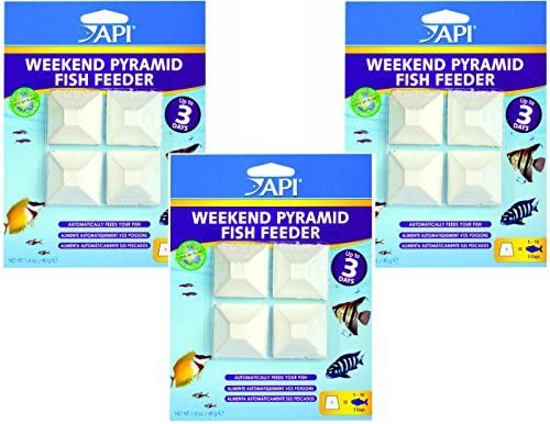 (3 Pack) API 3-Day Pyramid Automatic Fish Feeder