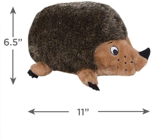 Outward Hound Hedgehogz Squeaky Dog Toy – Cuddly Soft Toy for Dogs - Durable Plush Fluffy Toy for Awesome Pets