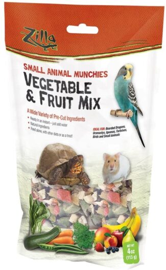 Zilla Reptile Food Munchies Vegetable & Fruit Mix, 4-Ounce