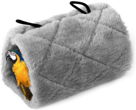 STONCEL Parrot Bird Hammock Hanging Cave Cage Plush Snuggle Happy Hut Tent Bed Bunk Parrot Toy