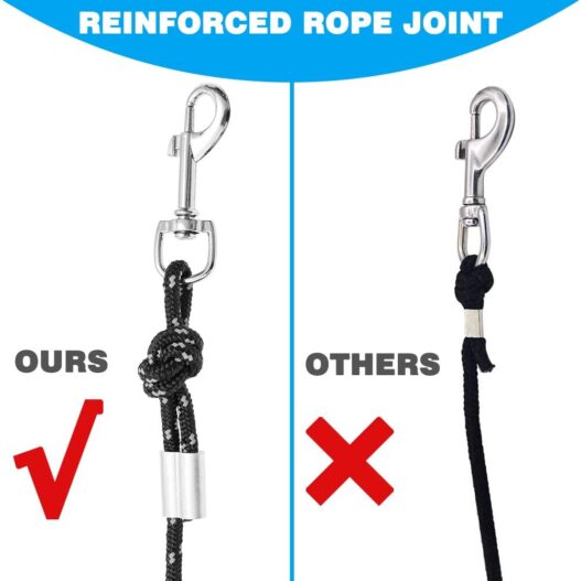 SCIROKKO Reflective Cat Leash - 30 Feet Yard Long Leash, Escape Proof Durable Walking Leads, Safe Extender Pet Tie Out Leash Outdoor Training Playing Camping for Kittens/Puppies/Rabbits/Small Animals