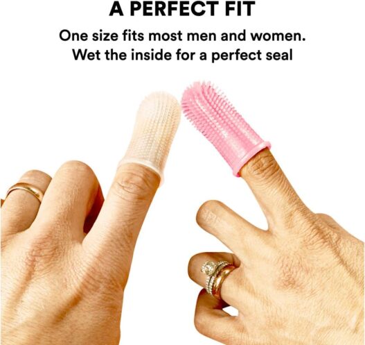 Barkley's 360º Dog Fingerbrush Toothbrush - Ergonomic Design - Full Surround Bristles for Easy Cleaning