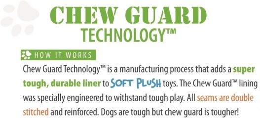goDog Checkers Fat Rooster with Chew Guard Technology Tough Plush Dog Toy, White, Large (770882)