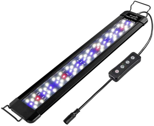 MingDak LED Aquarium Plant Light - Fish Tank Light Fixture,Full Spectrum Aquarium Lighting for Freshwater,White Blue Red Combine LEDs