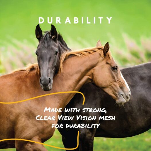 Pro-Force Equine Fly Mask | Horse Fly Mask with UV Protection | Adjustable Fit for Comfort | With Ears