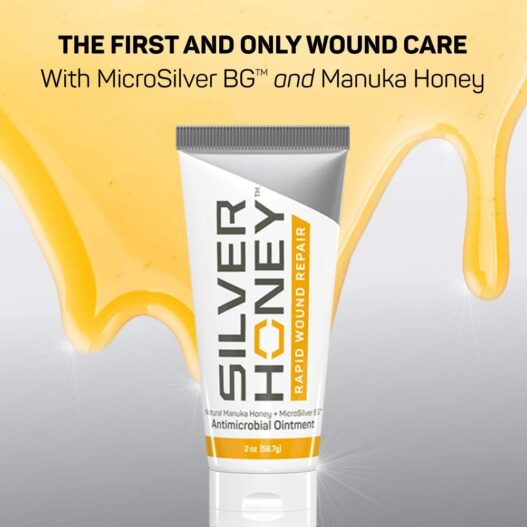 Absorbine Silver Honey Rapid Wound Repair Ointment, Manuka Honey & MicroSilver BG, Veterinarian Tested Horse & Animal Wound Care, 2oz Tube