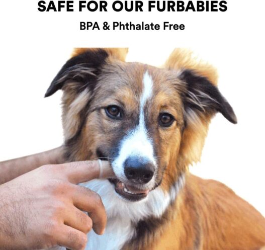 Barkley's 360º Dog Fingerbrush Toothbrush - Ergonomic Design - Full Surround Bristles for Easy Cleaning