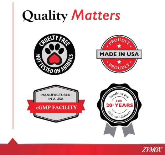 ZYMOX Ear Solution The Only No Pre-Clean Once-a-Day Dog and Cat Ear Solution Natural Enzyme Formula Contains Hydrocortisone for Comfort