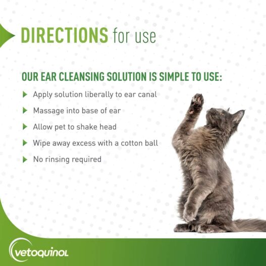 Vetoquinol Ear Cleansing Solution for Dogs and Cats
