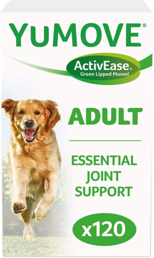 Lintbells YuMOVE Dog Essential Hip and Joint Supplement for Stiff Dogs Contains Glucosamine, Green Lipped Mussel - Natural Relief from Hip Ache, Stiff Joints - Chewable Tablets