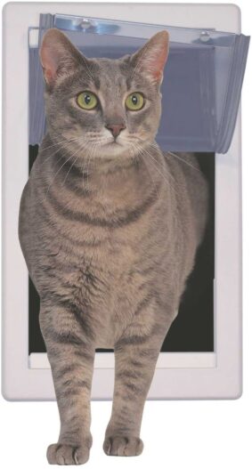 Perfect Pet Soft Flap Cat Door with Telescoping Frame, Medium, 7" x 11.25" Flap Size
