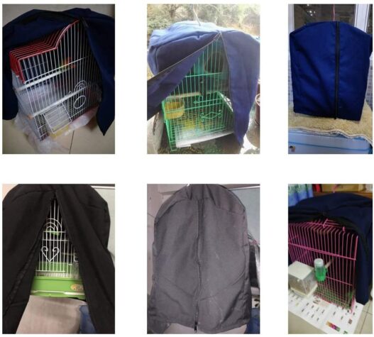 Bonaweite Bird Parrot Cage Cover Shade, Windproof Light-Proof Sleep Reduces Distractions Night Accessories Cloth Without Cage