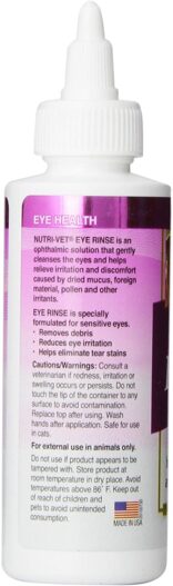 Nutri-Vet Eye Rinse Liquid for Dogs, 4-Ounce