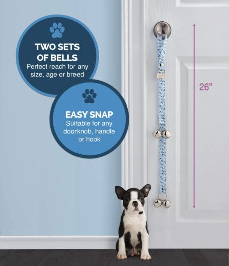 PoochieBells The Original Dog Potty Training Doorbell, Classic Doggie Dialogue Collection