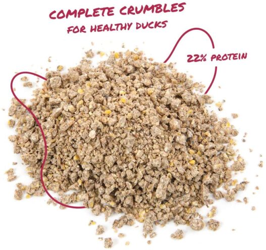 Manna Pro Duck Starter Grower Crumble | Non-Medicated Feed for Young Ducks | Supports Healthy Digestion