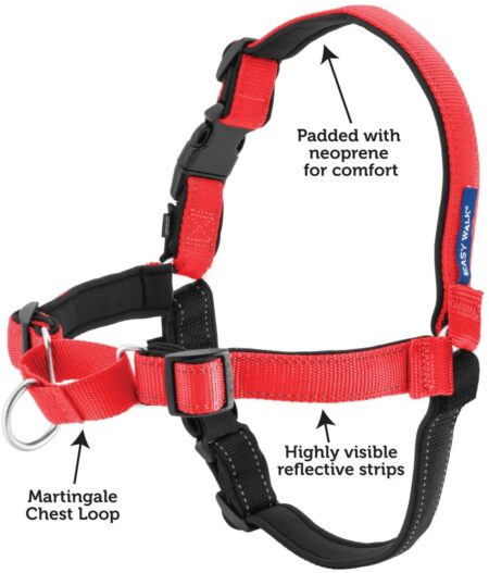 PetSafe Easy Walk Deluxe Dog Harness, No Pull Dog Harness – Perfect for Leash & Harness Training – Stops Pets from Pulling and Choking on Walks – Works with Small, Medium and Large Dogs