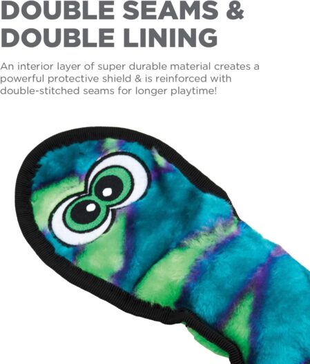 Outward Hound Invincibles Dog Toy - Stuffingless Squeaky Plush Dog Toy