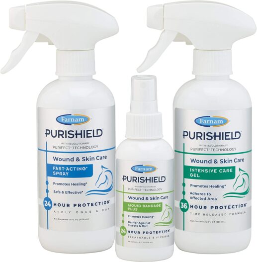Farnam PuriShield Wound & Skin Care Intensive Care Gel Promotes Healing with Long Lasting Relief and Protection 12 Ounces
