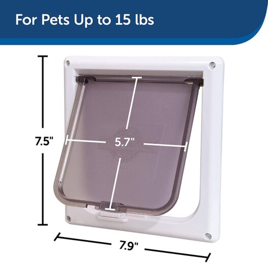 PetSafe Interior Cat Doors - 2-Way or 4-Way Locking Door - Cat Corridor Door Tunnel - Privacy for Litter Box - Easy to Install