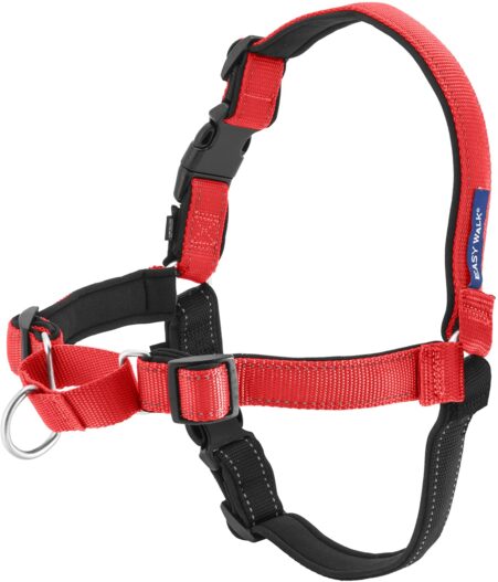 PetSafe Easy Walk Deluxe Dog Harness, No Pull Dog Harness – Perfect for Leash & Harness Training – Stops Pets from Pulling and Choking on Walks – Works with Small, Medium and Large Dogs
