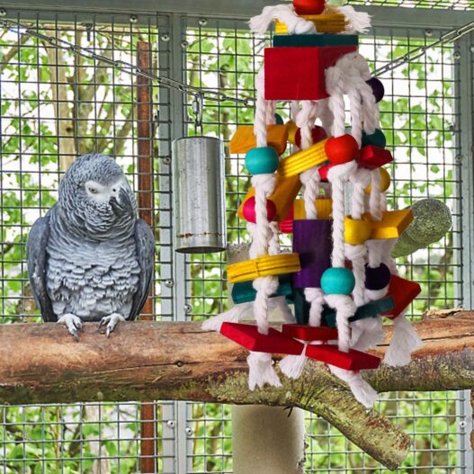 RYPET Bird Chewing Toy - Parrot Cage Bite Toys Wooden Block Bird Parrot Toys for Small and Medium Parrots and Birds