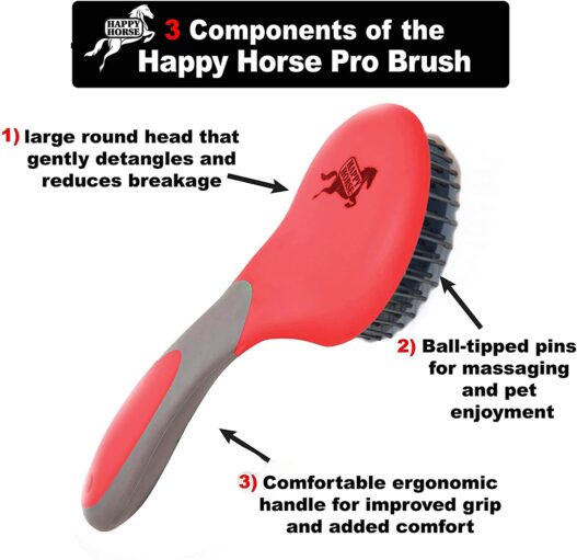 Happy Horse Mane & Tail Brush for Horses and Dogs