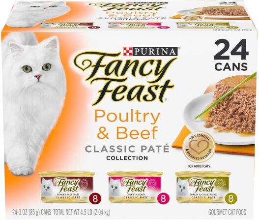 Purina Fancy Feast Classic Pate Collection Feast Adult Canned Wet Cat Food Variety Packs