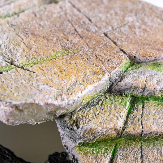 Penn-Plax Reptology Shale Step Ledge for Aquariums & Terrariums, Adds Hiding Spots, Swim Throughs, Basking Ledges for Fish, Reptiles, Amphibians, and Small Animals