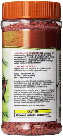 Zilla Reptile Food Bearded Dragon Fortified, 6.5-Ounce